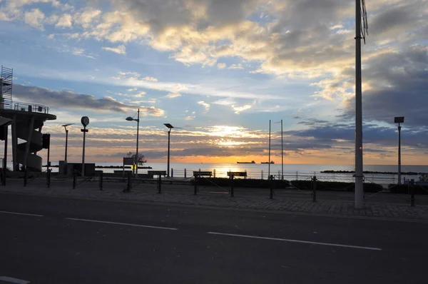 Beautiful Akti Olympion Beach Limassol Cyprus — Stock Photo, Image