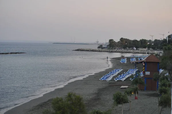 Hermosa Playa Akti Olympion Limassol Chipre — Foto de Stock