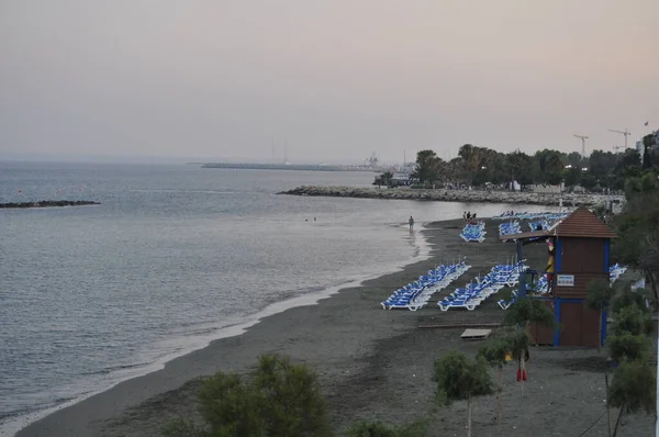 Der Schöne Akti Olympion Beach Limassol Auf Zypern — Stockfoto