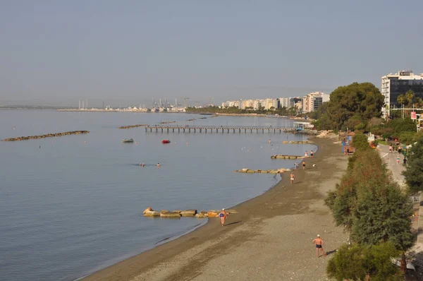 Het Prachtige Akti Olympion Beach Limassol Cyprus — Stockfoto