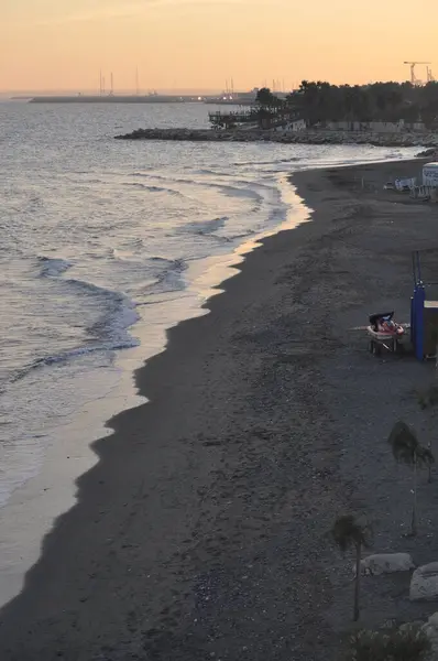 Der Schöne Akti Olympion Beach Limassol Auf Zypern — Stockfoto