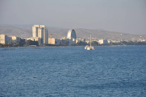 Hermosa Playa Akti Olympion Limassol Chipre —  Fotos de Stock
