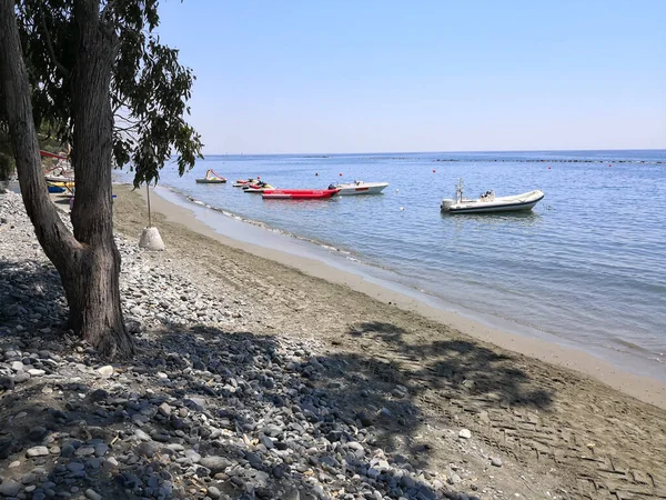 Der Schöne Akti Olympion Beach Limassol Auf Zypern — Stockfoto