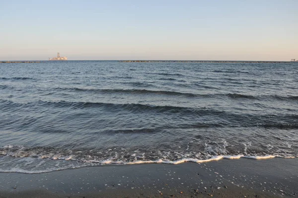 Der Schöne Limassol Strand Zypern — Stockfoto