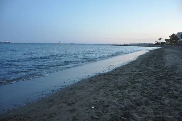 Der Schöne Limassol Strand Zypern — Stockfoto