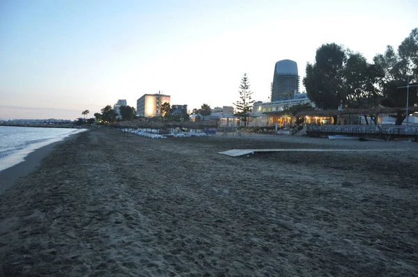 Der Schöne Limassol Strand Zypern — Stockfoto