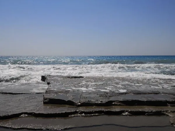 Όμορφη Παραλία Ακρωτήρι Λεμεσός Στην Κύπρος — Φωτογραφία Αρχείου