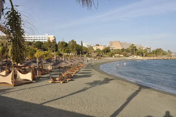 Bela Praia Afrodite Agios Tychon Beach Limassol Chipre — Fotografia de Stock