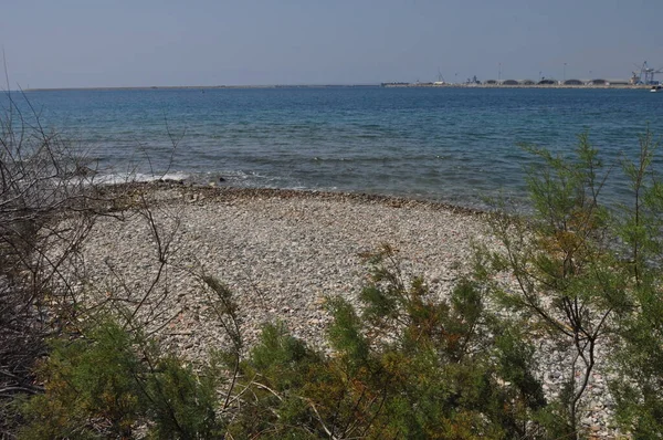 Bela Karnagio Beach Limassol Chipre — Fotografia de Stock