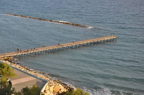 Hermoso Limassol Enaerios Beach Limassol Chipre — Foto de Stock