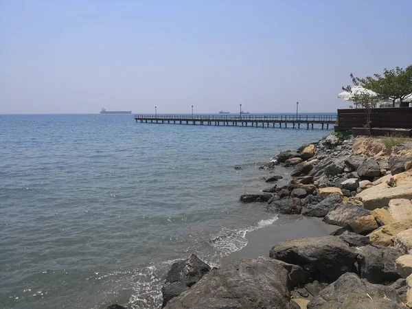 Der Schöne Limassol Enaerios Beach Limassol Auf Zypern — Stockfoto