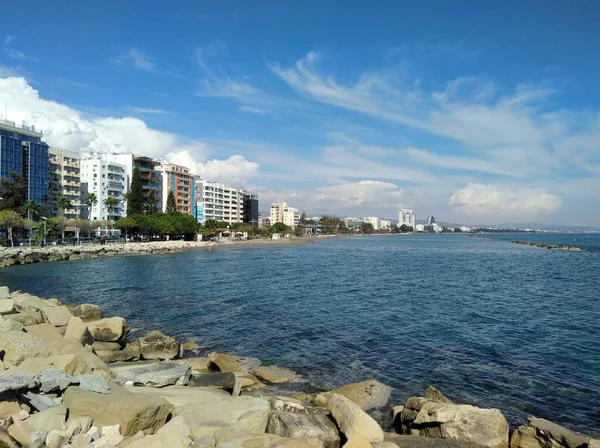 Bela Limassol Molos Chipre — Fotografia de Stock
