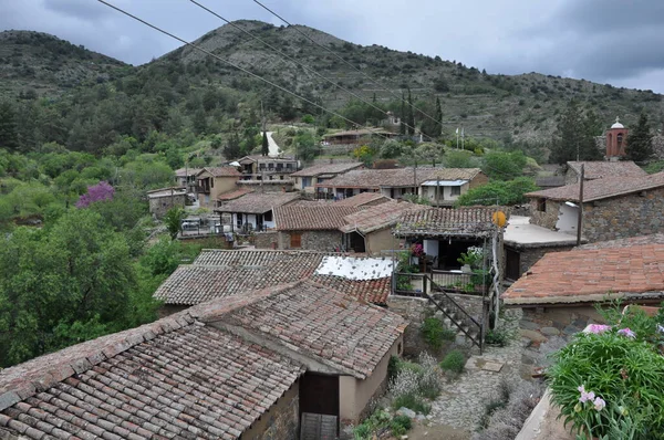 Beautiful Village Fikardou Province Nicosia Cyprus — Foto Stock