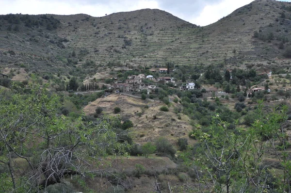 Beautiful Village Machairas Lythrodontas Province Nicosia Cyprus — Zdjęcie stockowe