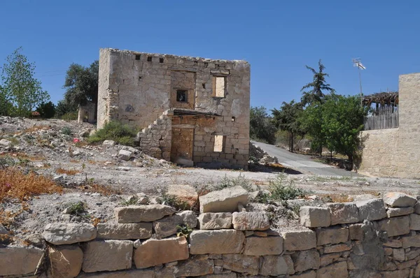 Красивая Деревня Авдиму Провинции Лимассол Кипре Стоковое Изображение