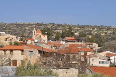 The beautiful village of Vasa Koilaniou in the province of Limassol, in Cyprus