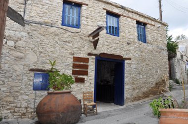 The beautiful village of Omodos in the province of Limassol, in Cyprus