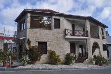The beautiful village of Omodos in the province of Limassol, in Cyprus