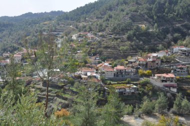 Kıbrıs 'ın Limasol ilindeki güzel Potamitissa köyü