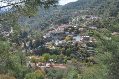 Kıbrıs 'ın Limasol ilindeki güzel Potamitissa köyü