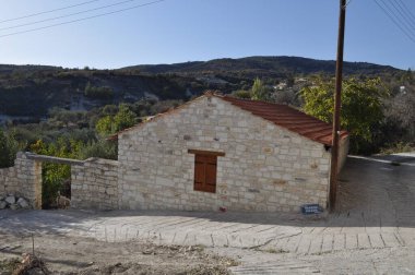 Kıbrıs 'ın Paphos ilindeki güzel Arminou köyü