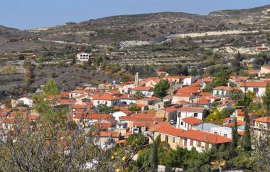 Kıbrıs 'ın Paphos ilindeki güzel Arminou köyü