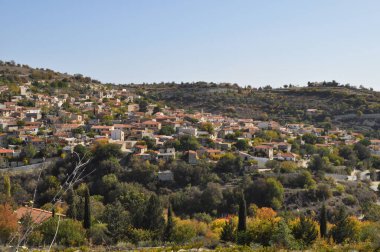 Kıbrıs 'ın Paphos ilindeki güzel Arminou köyü