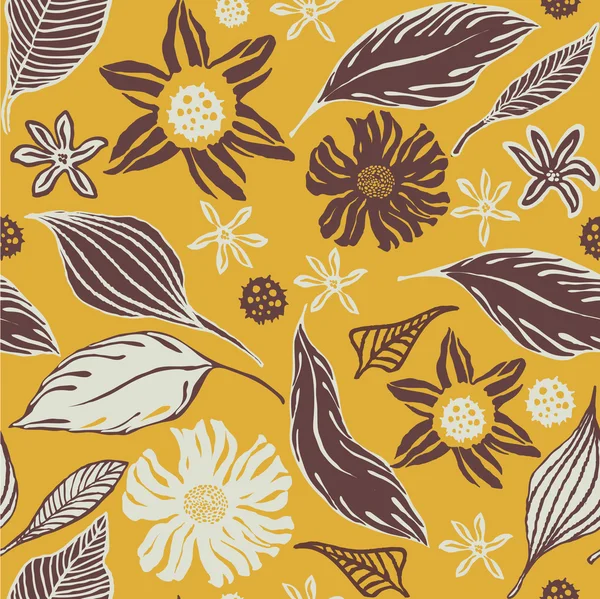 Floral seamless pattern — Stock Vector