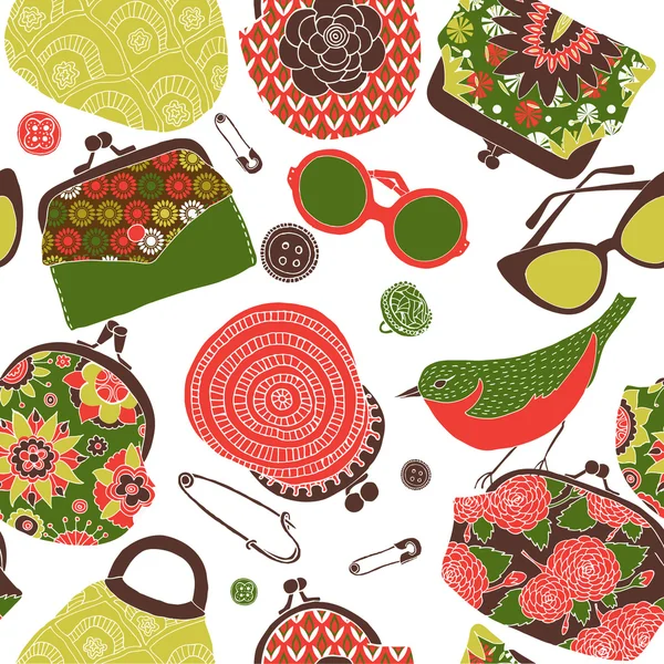 Illustration assortie des accessoires — Image vectorielle