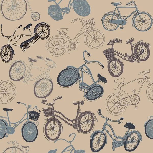 Vector patrón de bicicleta — Vector de stock