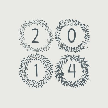 mutlu yeni yıl 2014 kutlama arka plan