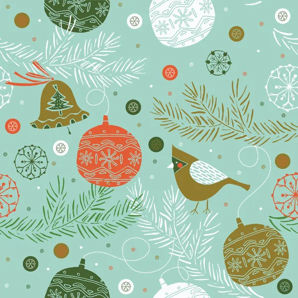 Seamless Christmas pattern — Stock Vector