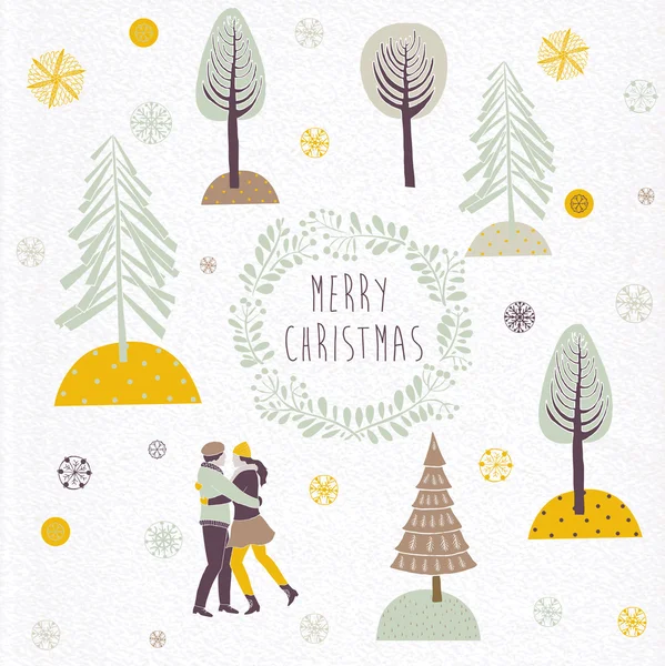 Buon Natale Print Design — Vettoriale Stock