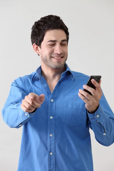 Using phone — Stock Photo, Image