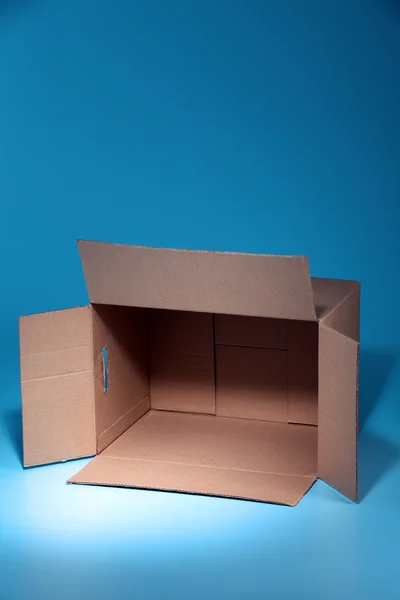 Caixa de papelão vazia — Fotografia de Stock