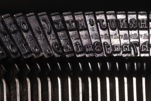 Maschinenschlüssel für Schreibmaschine — Stockfoto