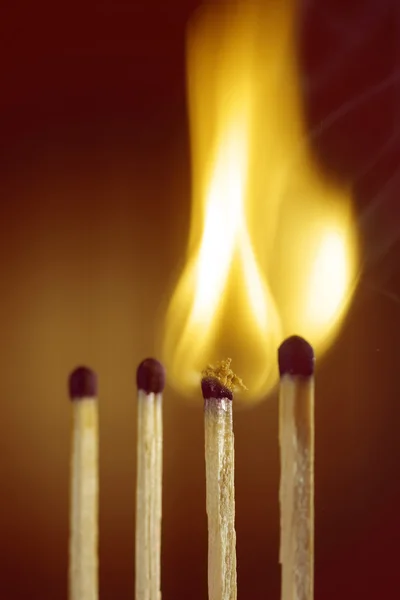 Burning Matches — Stock Photo, Image