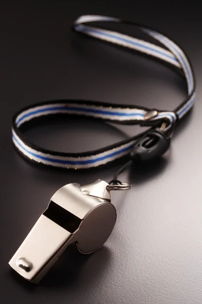 Silver whistle — Stock Photo, Image