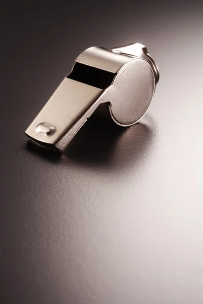 Silver whistle — Stock Photo, Image