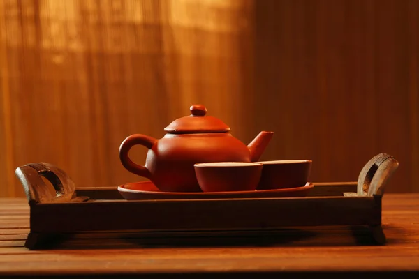 Традиционный китайский чайник — стоковое фото