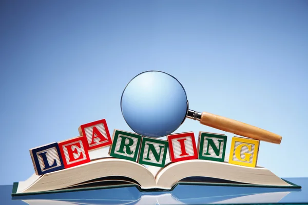 The word 'Learning' — 스톡 사진