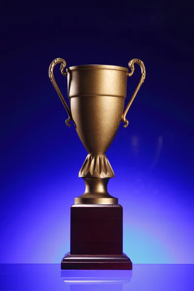 Gold trophy cup — Stock Photo, Image