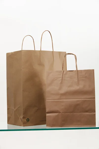 Paper bags on white background — Stock Photo, Image