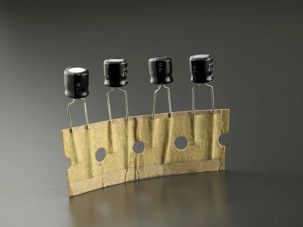 Electrolytic capacitors — Stock Photo, Image