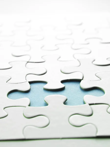 White puzzle — Stock Photo, Image