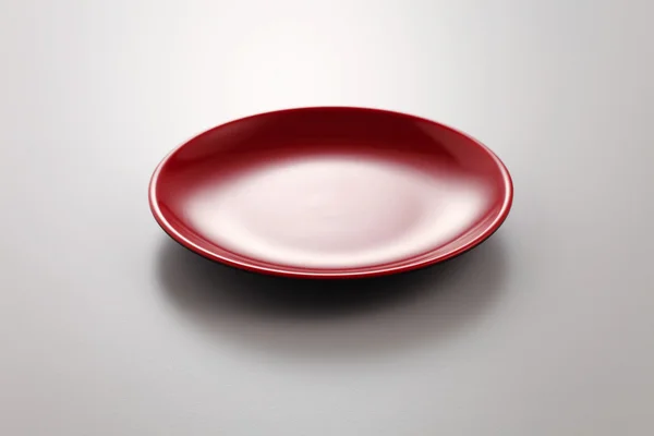 Piros tányér — Stock Fotó