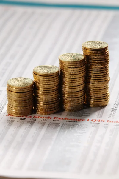 Stacks of coins — Stock Photo, Image