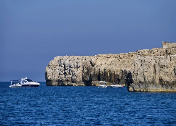 Italy, Sicily, Portopalo di Capo Passero (Siracusa Province), panoramic view of the Capo Passero island — Stock Photo, Image