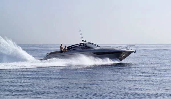 Luxury yacht with — Stock Photo, Image