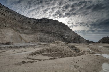 İtalya, maddaloni (Napoli), taş çukur